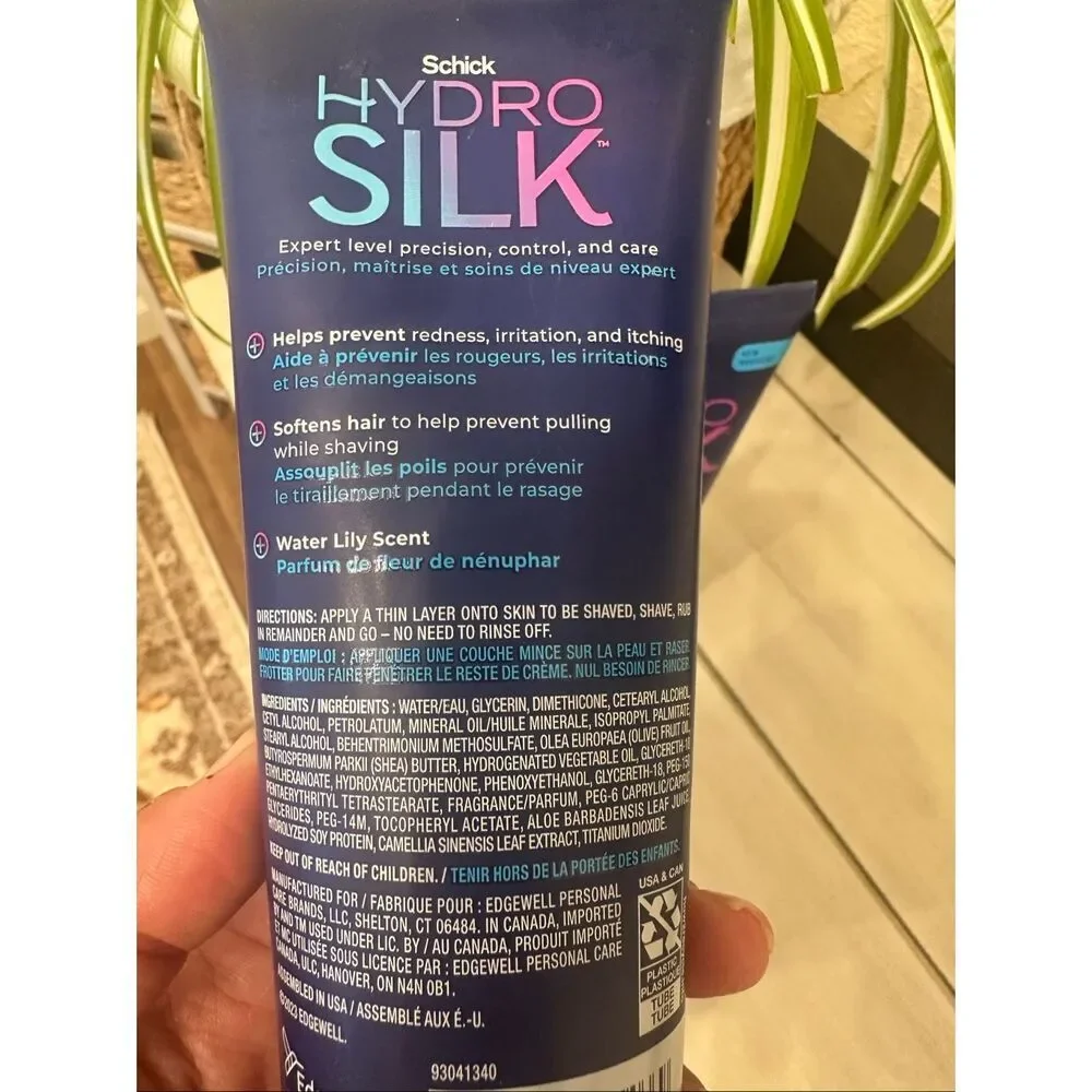 Schick Hydro Silk Shave Cream and 24 Hour Moisturizer x2 New